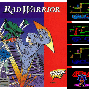 Rad Warrior Product Box and Several Screenshots